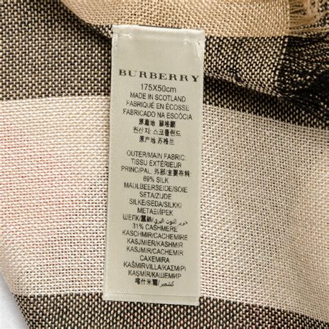 replica burberry gauze scarf|authentic burberry scarf tag.